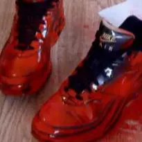 Nike BWs sprayed red